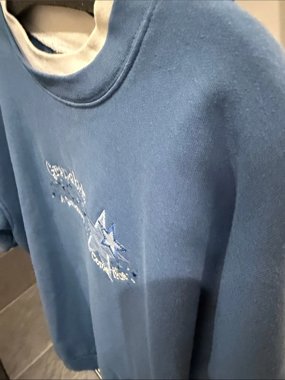 Vintage Grandkids Blue Crewneck Sweatshirt